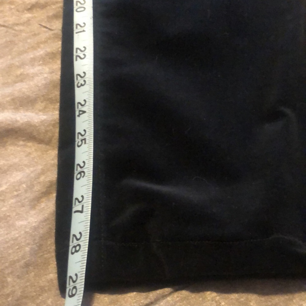 J. Crew NWOT shortened to 29” length black velveteen pants. Size 14 - Picture 3 of 8